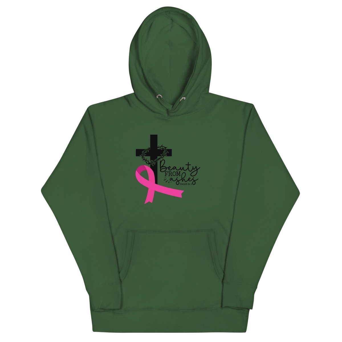 Beauty from the Ashes hoodie (Customizable) - JohnVsGBMForest GreenS