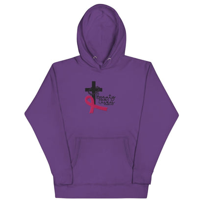 Beauty from the Ashes Hoodie (Hand Embroidered) - Customizable - JohnVsGBMPurpleS