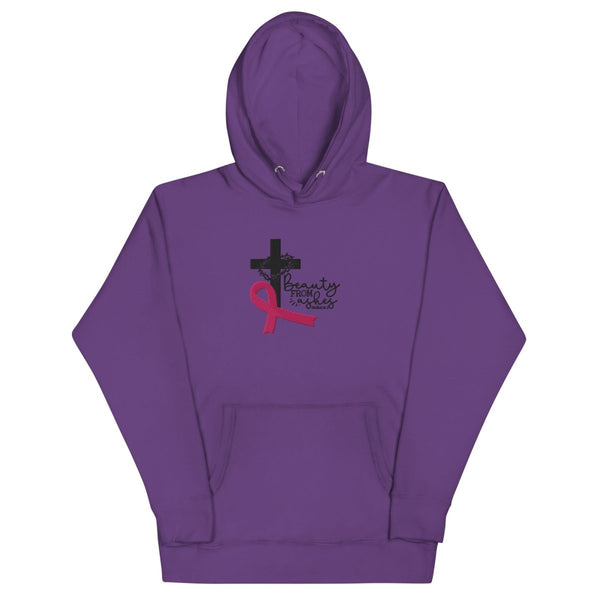 Beauty from the Ashes Hoodie (Hand Embroidered) - Customizable - JohnVsGBMPurpleS