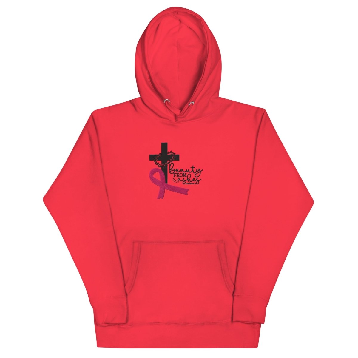 Beauty from the Ashes Hoodie (Hand Embroidered) - Customizable - JohnVsGBMTeam RedS