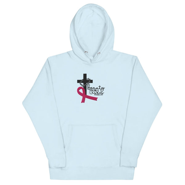 Beauty from the Ashes Hoodie (Hand Embroidered) - Customizable - JohnVsGBMSky BlueS