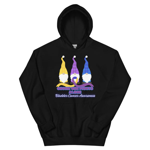 Bladder Cancer Awareness Gnome Hoodie - JohnVsGBMBlackS