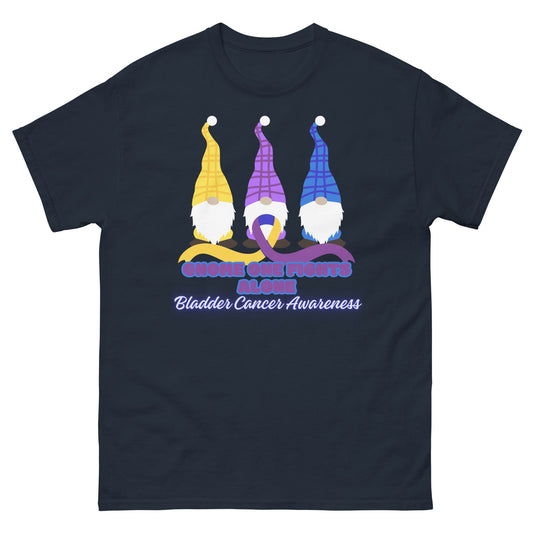 Bladder Cancer Awareness Gnome Tee - JohnVsGBMNavyS