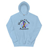 Bladder Cancer Awareness Ribbon Hoodie - JohnVsGBMLight BlueS