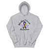 Bladder Cancer Awareness Ribbon Hoodie - JohnVsGBMSport GreyS