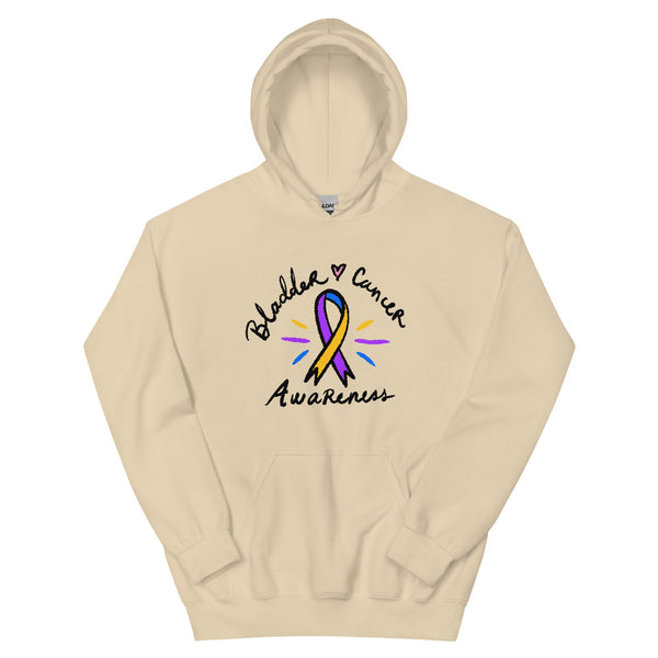 Bladder Cancer Awareness Ribbon Hoodie - JohnVsGBMSandS