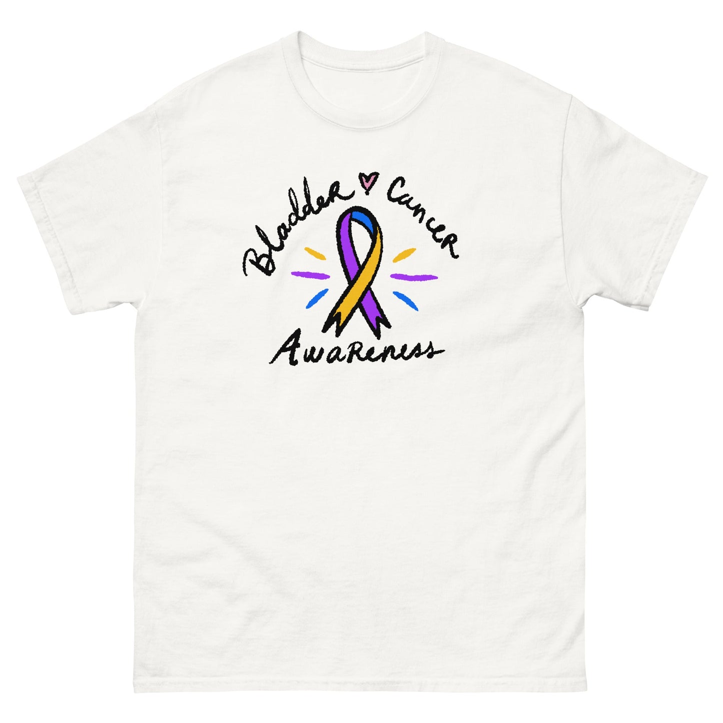 Bladder Cancer Awareness Ribbon Tee - JohnVsGBMWhiteS