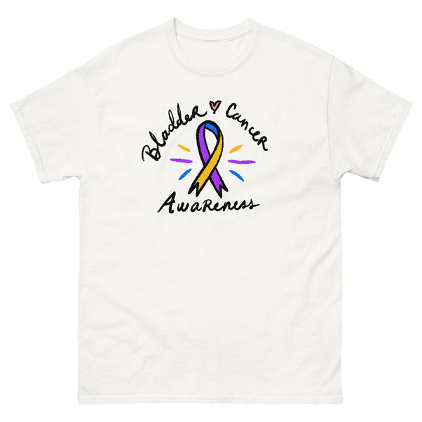 Bladder Cancer Awareness Ribbon Tee - JohnVsGBMWhiteS