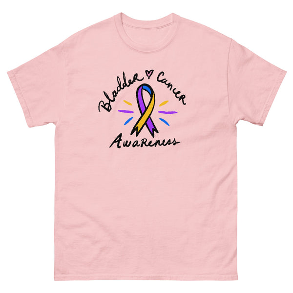 Bladder Cancer Awareness Ribbon Tee - JohnVsGBMLight PinkS