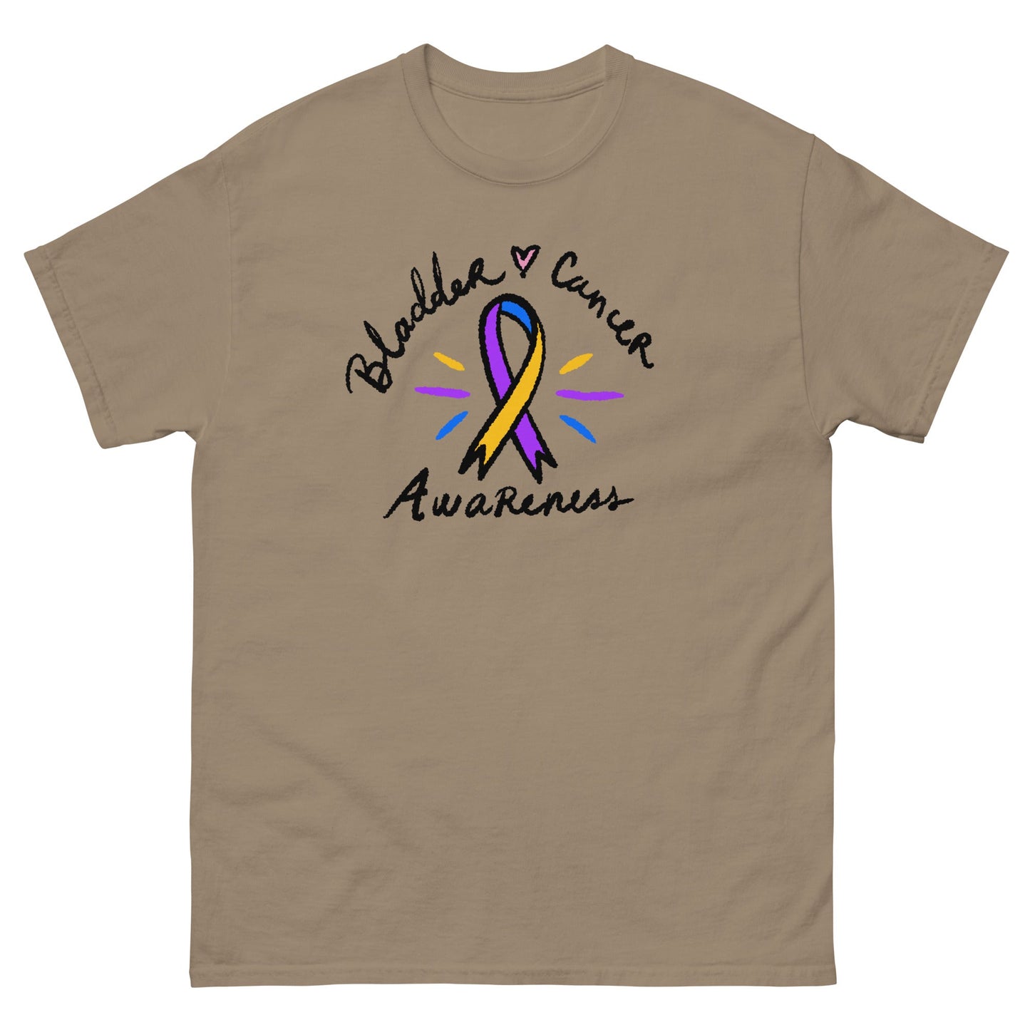 Bladder Cancer Awareness Ribbon Tee - JohnVsGBMBrown SavanaS