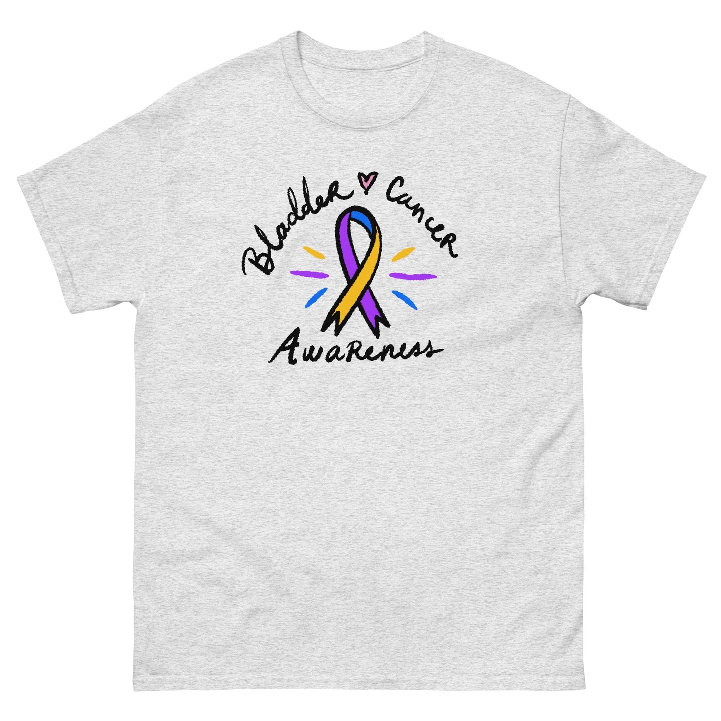 Bladder Cancer Awareness Ribbon Tee - JohnVsGBMAshS