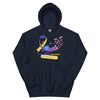 Bladder Cancer Blue Yellow Purple Ribbon Hoodie - JohnVsGBMNavyS