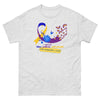 Bladder Cancer Blue Yellow Purple Ribbon Tee - JohnVsGBMAshS