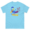 Bladder Cancer Blue Yellow Purple Ribbon Tee - JohnVsGBMSkyS