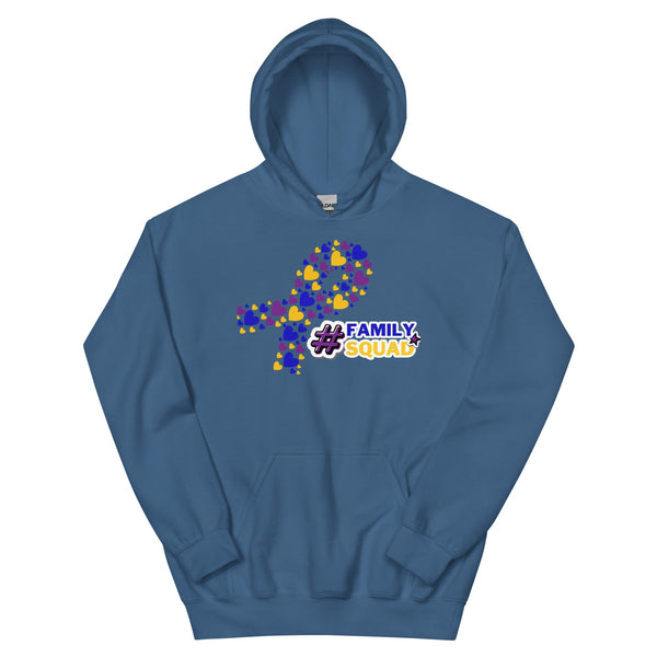 Bladder Cancer Heart Ribbon Hoodie - JohnVsGBMIndigo BlueS