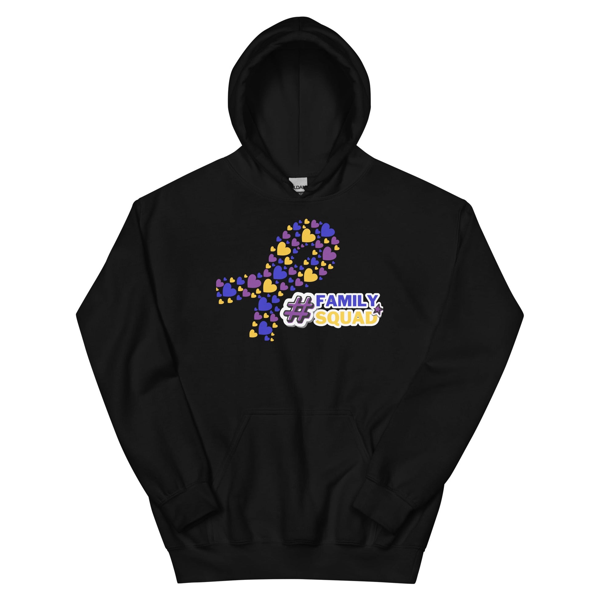 Bladder Cancer Heart Ribbon Hoodie - JohnVsGBMBlackS