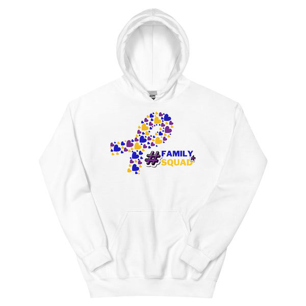 Bladder Cancer Heart Ribbon Hoodie - JohnVsGBMWhiteS