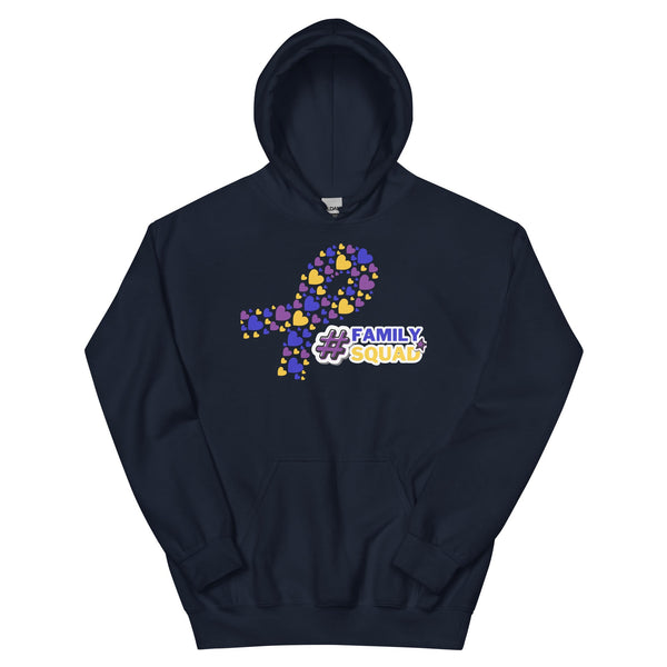 Bladder Cancer Heart Ribbon Hoodie - JohnVsGBMNavyS