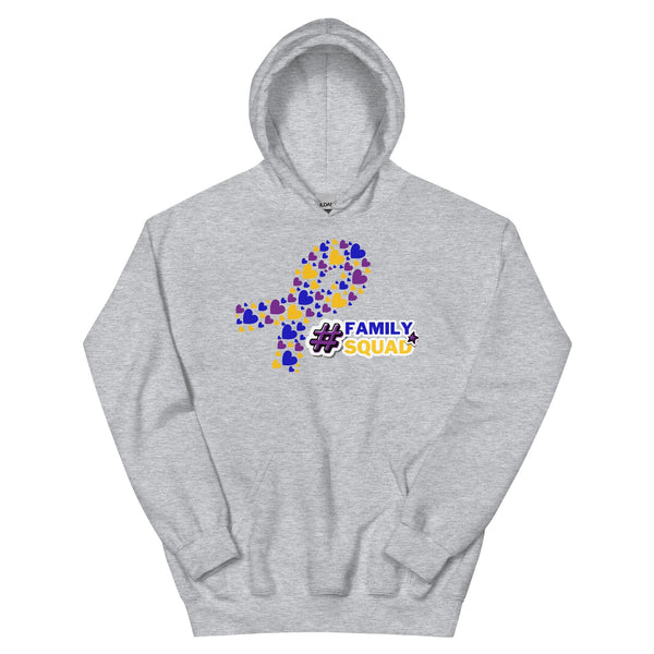 Bladder Cancer Heart Ribbon Hoodie - JohnVsGBMSport GreyS