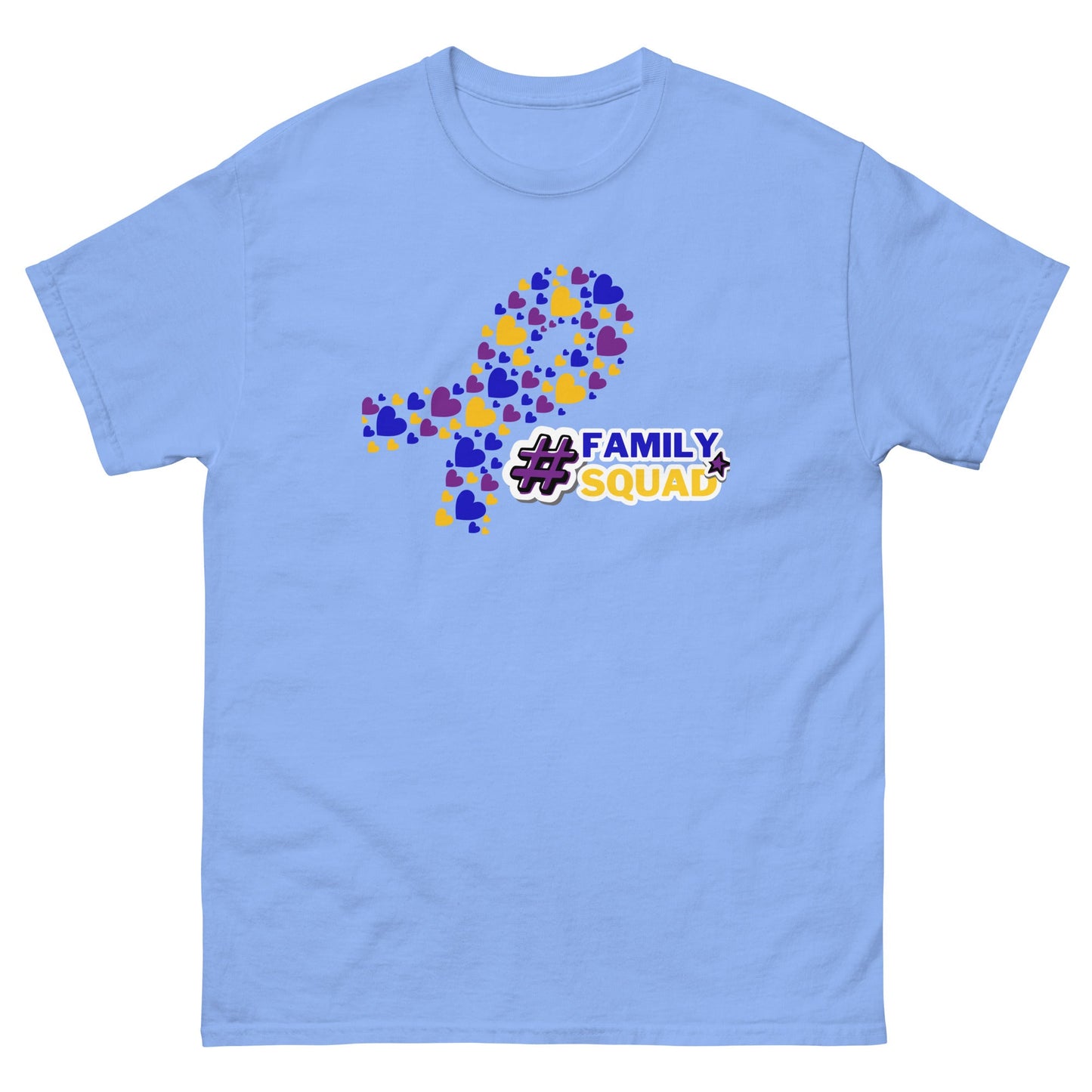 Bladder Cancer Heart Ribbon Tee - JohnVsGBMCarolina BlueS