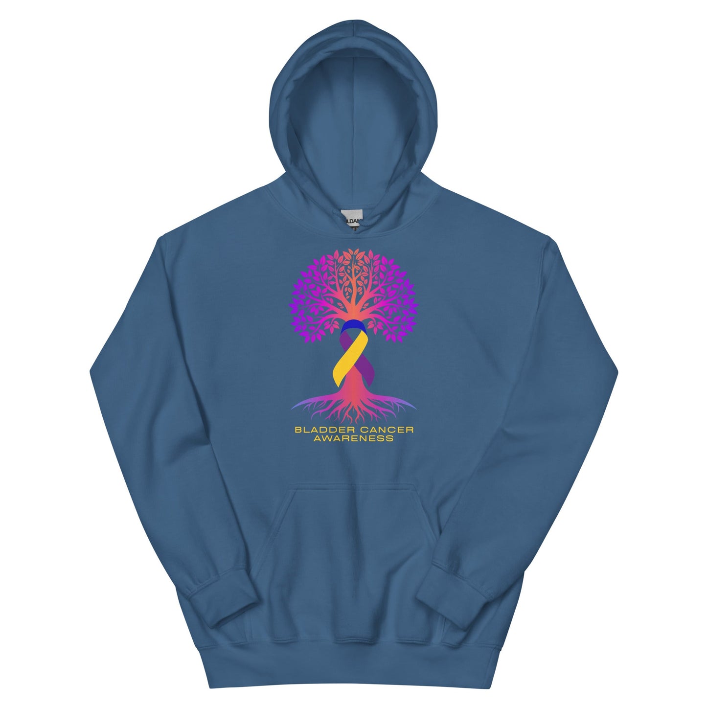 Bladder Cancer Life Tree Hoodie - JohnVsGBMIndigo BlueS