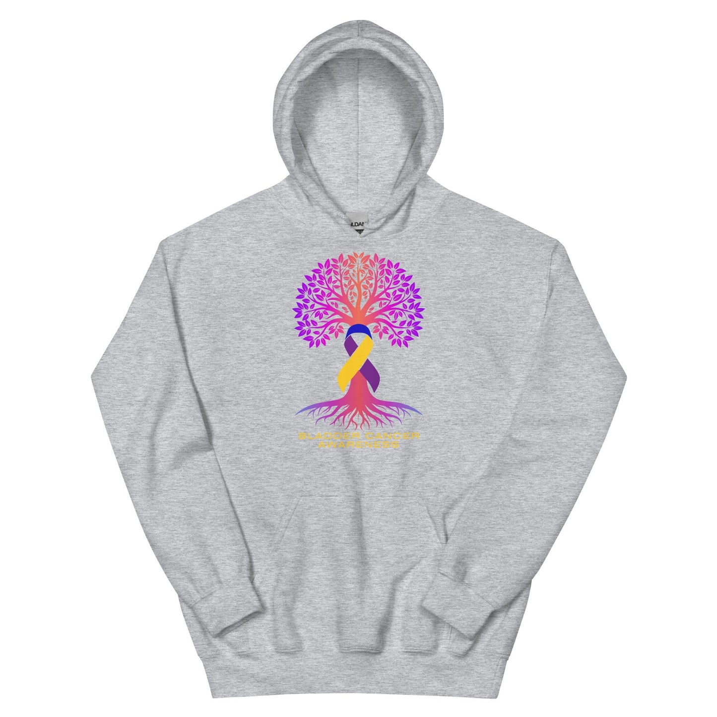 Bladder Cancer Life Tree Hoodie - JohnVsGBMSport GreyS