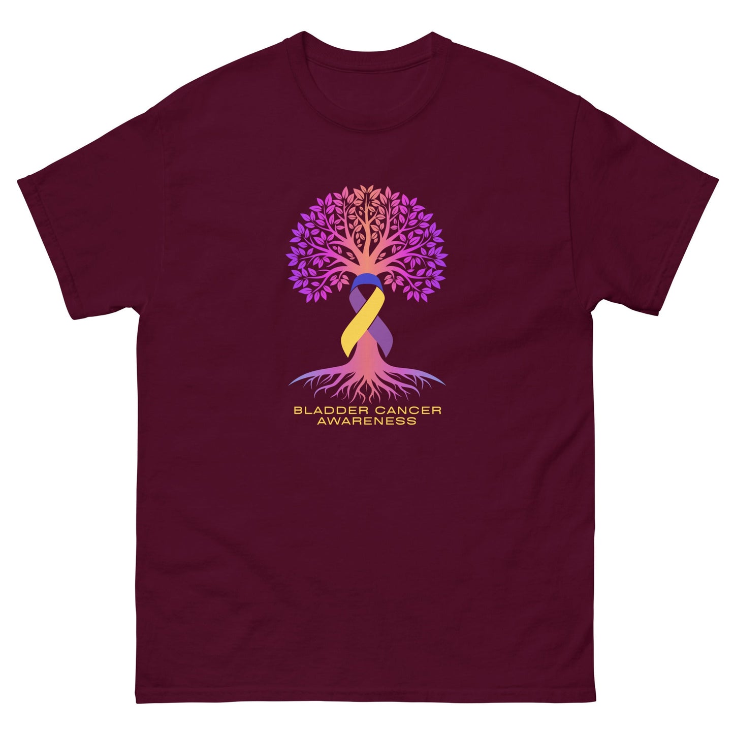 Bladder Cancer Life Tree Tee - JohnVsGBMMaroonS