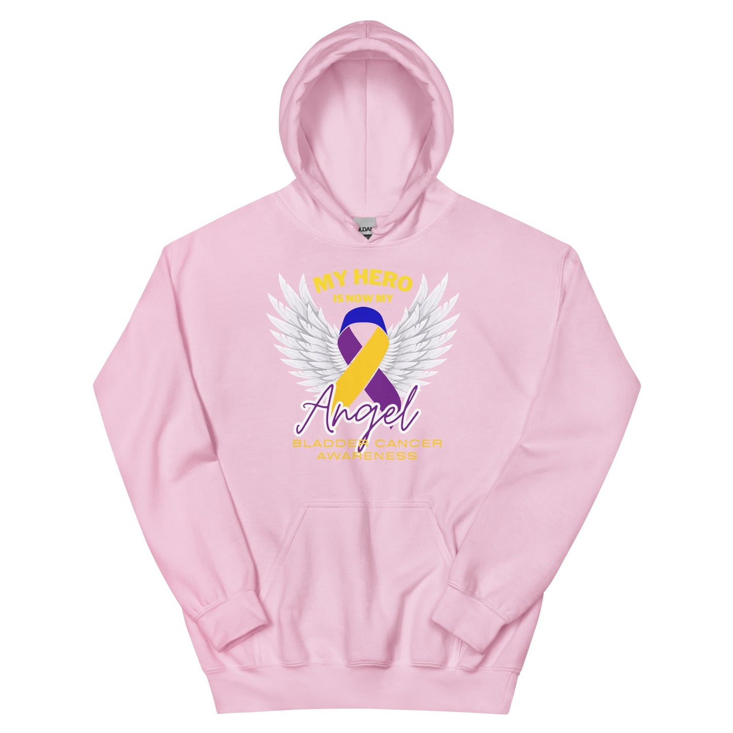 Bladder Cancer My Hero Is Now an Angel Hoodie - JohnVsGBMLight PinkS