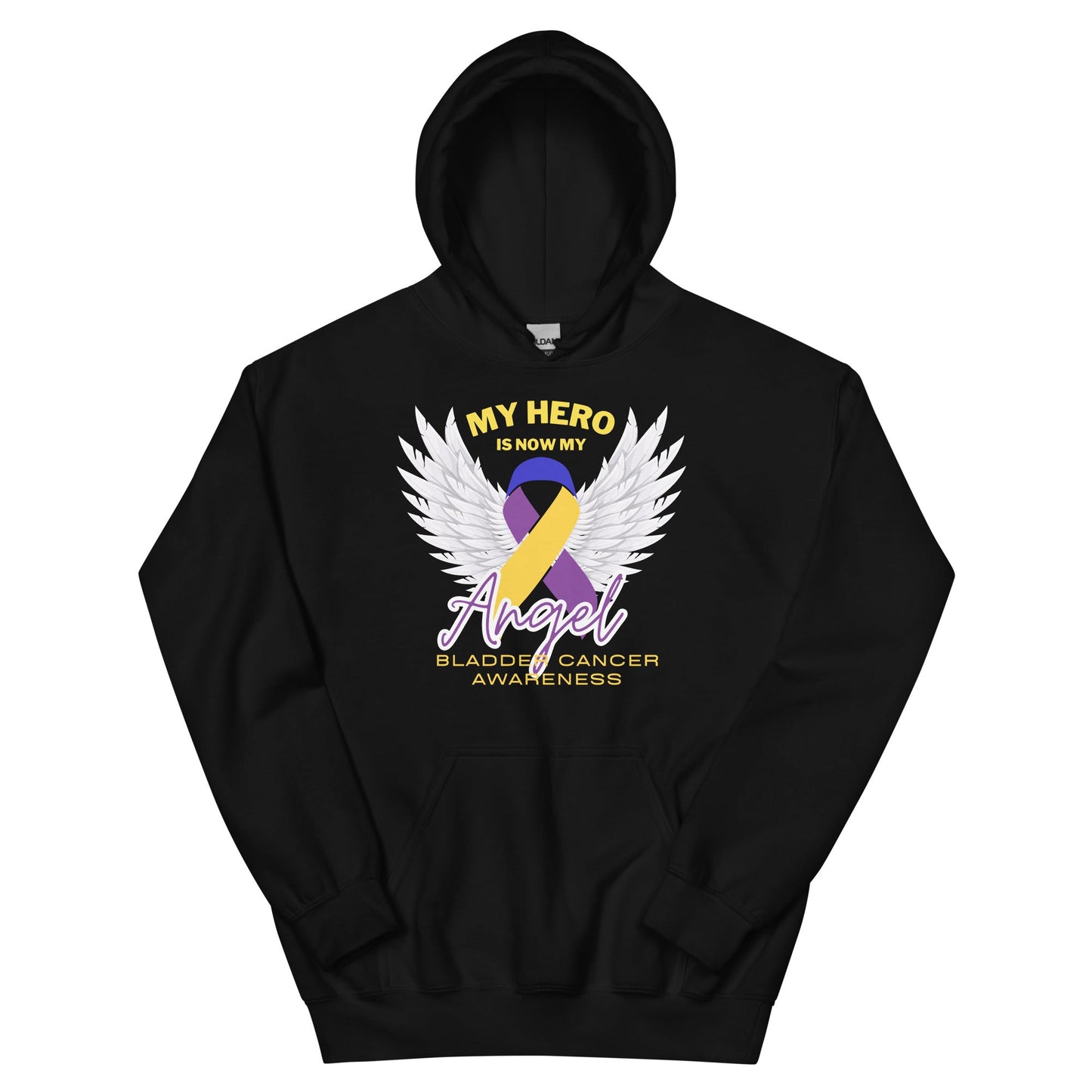 Bladder Cancer My Hero Is Now an Angel Hoodie - JohnVsGBMBlackS