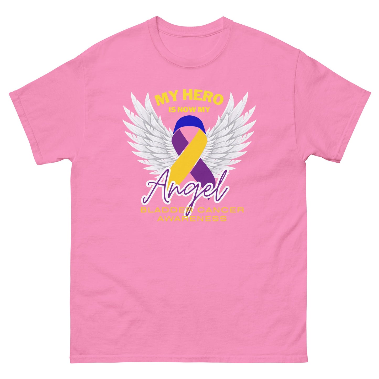 Bladder Cancer My Hero Is Now an Angel Tee - JohnVsGBMAzaleaS