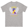 Bladder Cancer My Hero Is Now an Angel Tee - JohnVsGBMSport GreyS