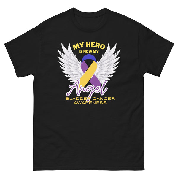 Bladder Cancer My Hero Is Now an Angel Tee - JohnVsGBMBlackS