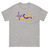 Bladder Cancer Ribbon Heartbeat Tee - JohnVsGBMSport GreyS