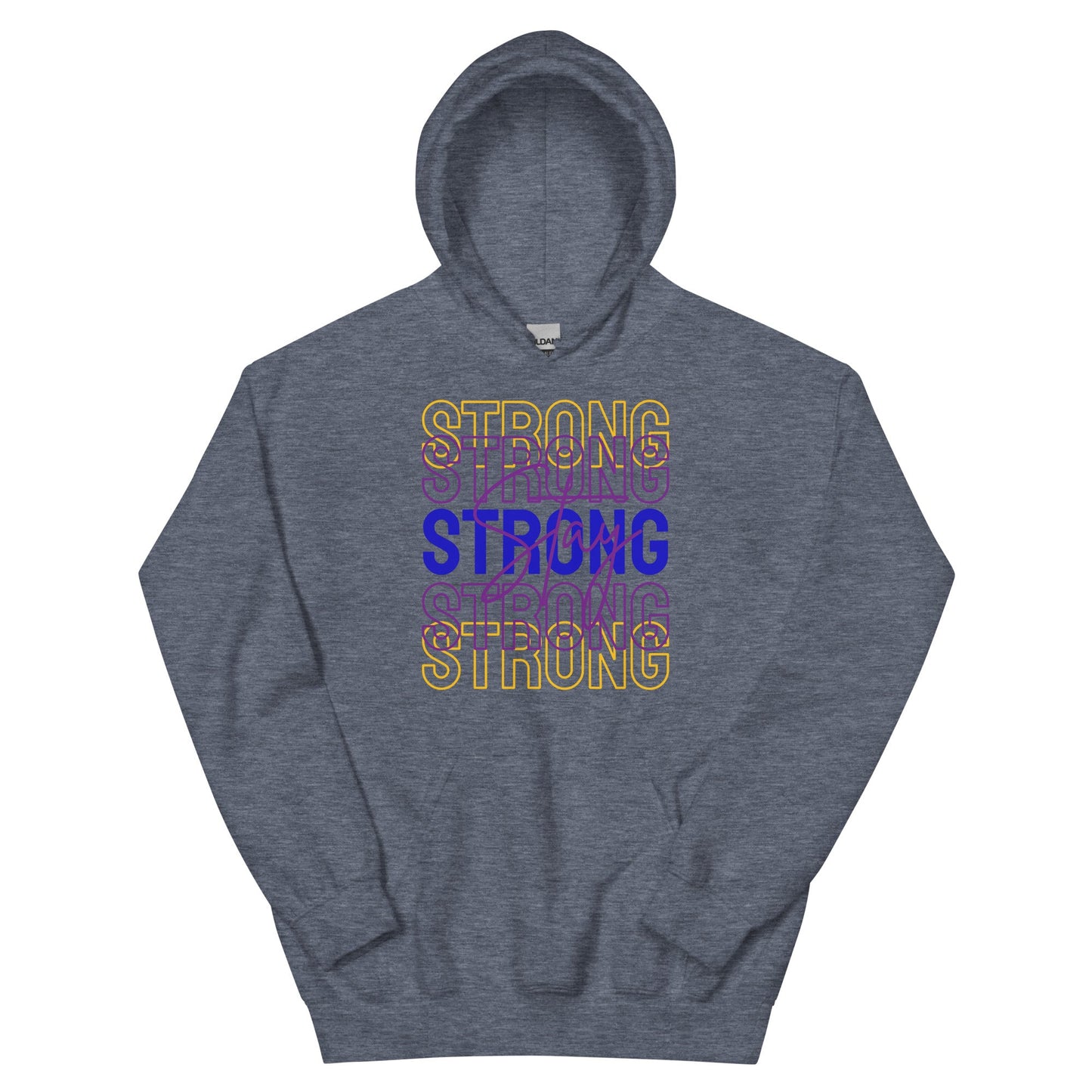 Bladder Cancer Stay Strong Hoodie - JohnVsGBMHeather Sport Dark NavyS