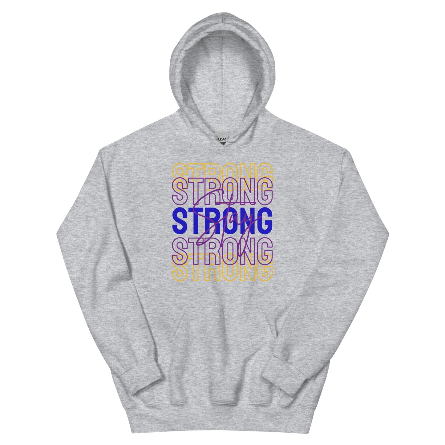 Bladder Cancer Stay Strong Hoodie - JohnVsGBMSport GreyS