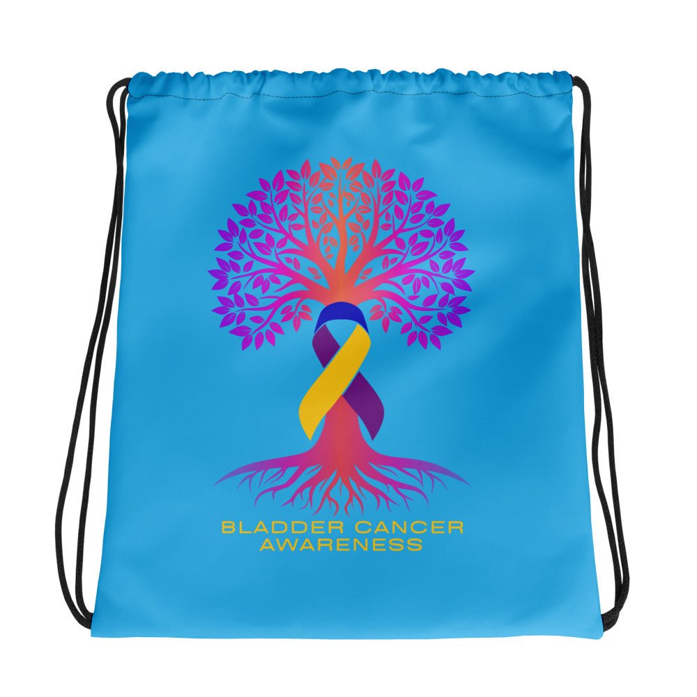 Bladder Cancer Tree Drawstring bag - JohnVsGBM