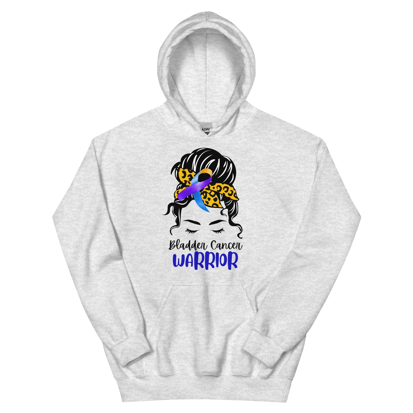 Bladder Cancer Warrior Hair Hoodie - JohnVsGBMAshS