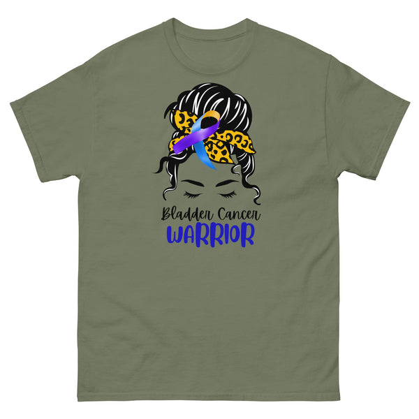 Bladder Cancer Warrior Hair Tee - JohnVsGBMMilitary GreenS