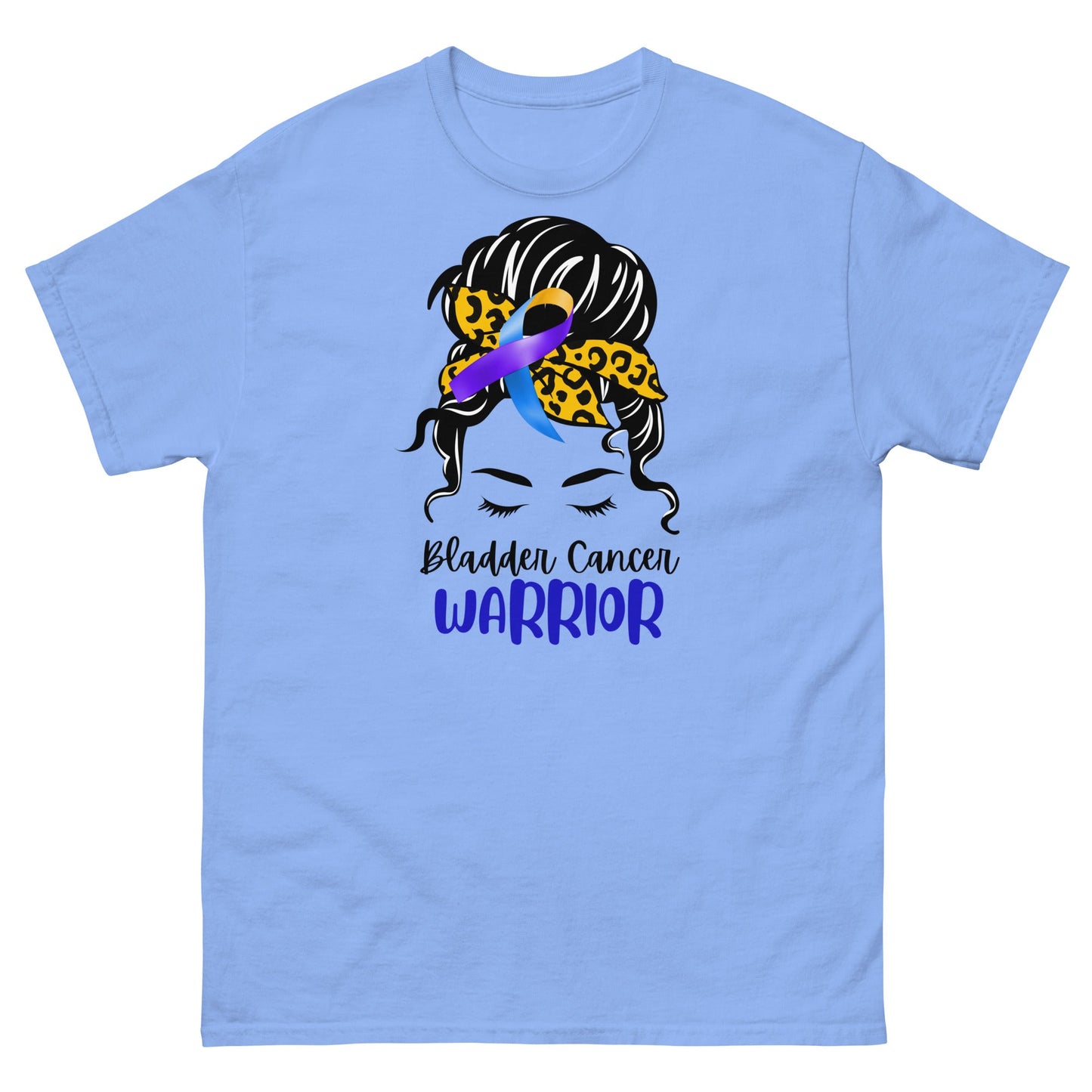 Bladder Cancer Warrior Hair Tee - JohnVsGBMCarolina BlueS