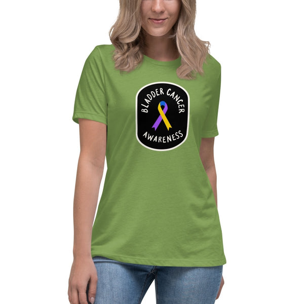 Bladder Cancer Women's Awareness Tee - JohnVsGBMLeafS