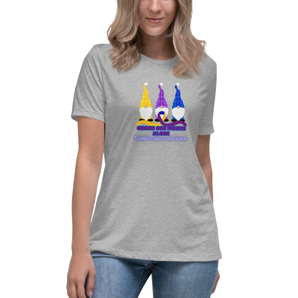 Bladder Cancer Women's Gnome Tee - JohnVsGBMAthletic HeatherS