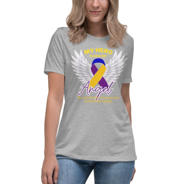 Bladder Cancer Women's Hero Tee - JohnVsGBMAthletic HeatherS