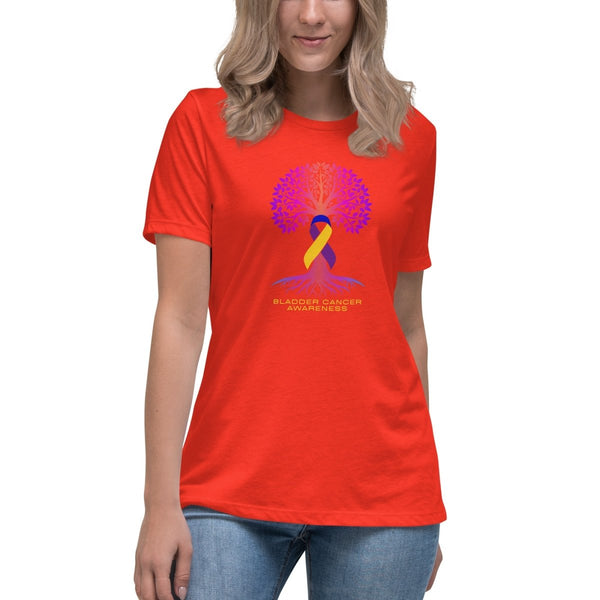 Bladder Cancer Women's Life Tree Tee - JohnVsGBMPoppyS