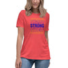 Bladder Cancer Women's Strong Tee - JohnVsGBMHeather RedS