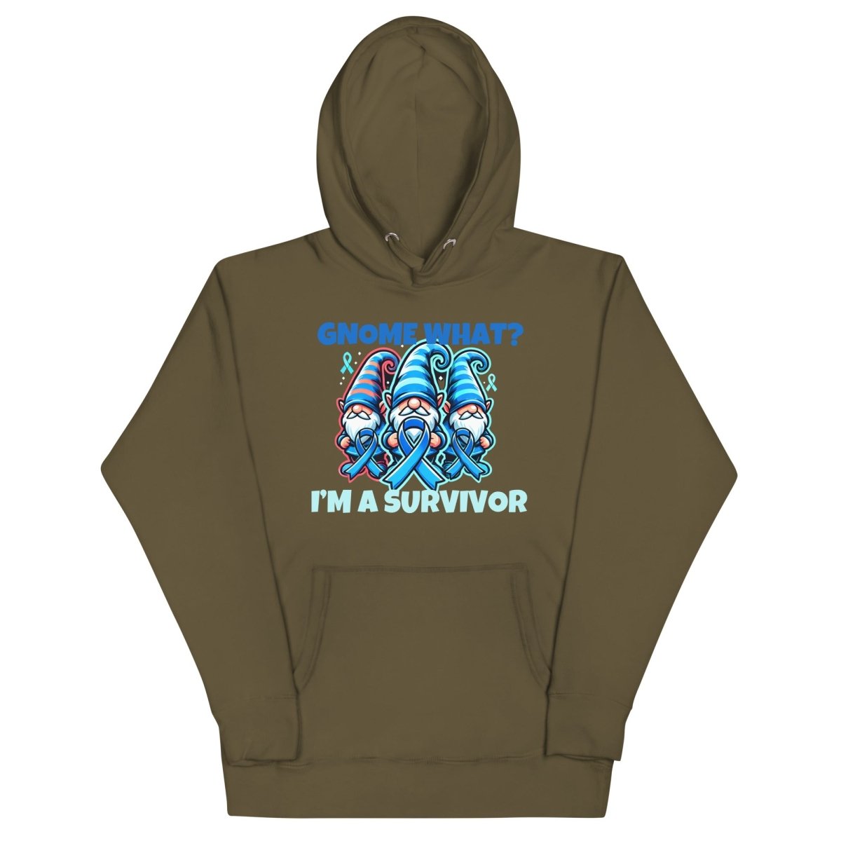 Blue Ribbon Gnome Hoodie - JohnVsGBMMilitary GreenS