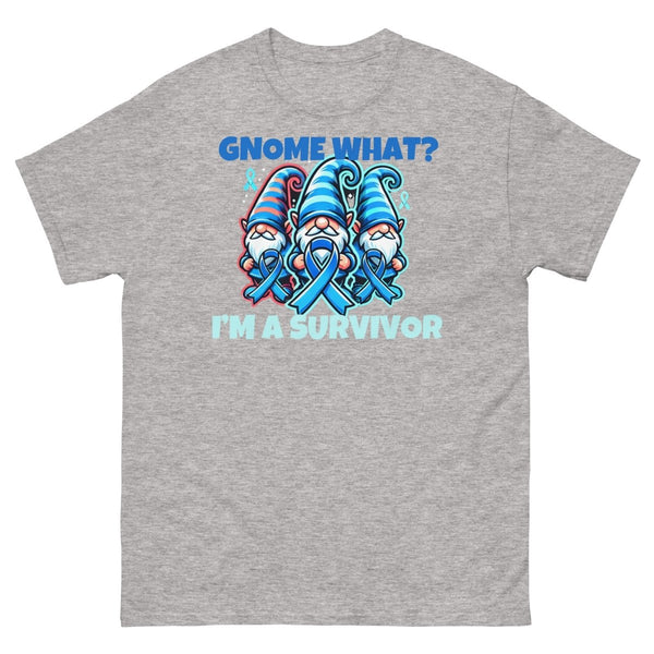 Blue Ribbon Gnome Tee - JohnVsGBMSport GreyS