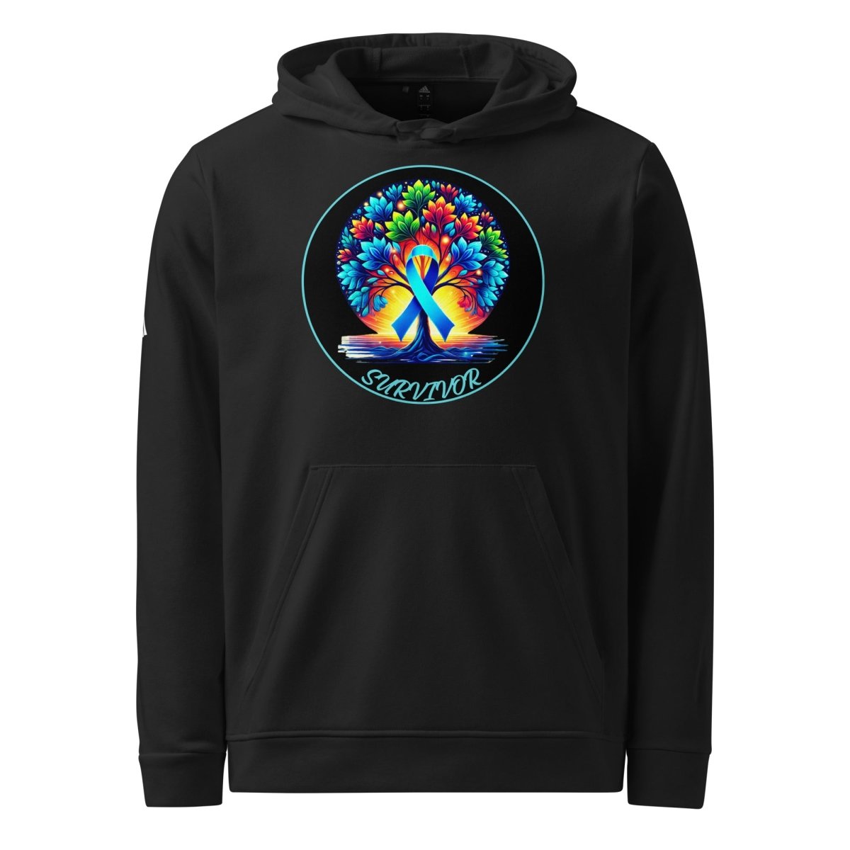 Blue Tree of Life Scene Adidas Hoodie - JohnVsGBMBlackS