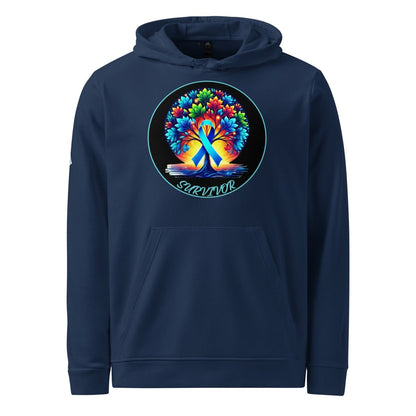 Blue Tree of Life Scene Adidas Hoodie - JohnVsGBMCollegiate NavyS