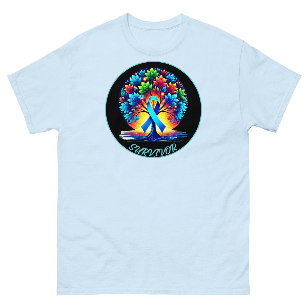 Blue Tree of Life Scene Tee - JohnVsGBMLight BlueS