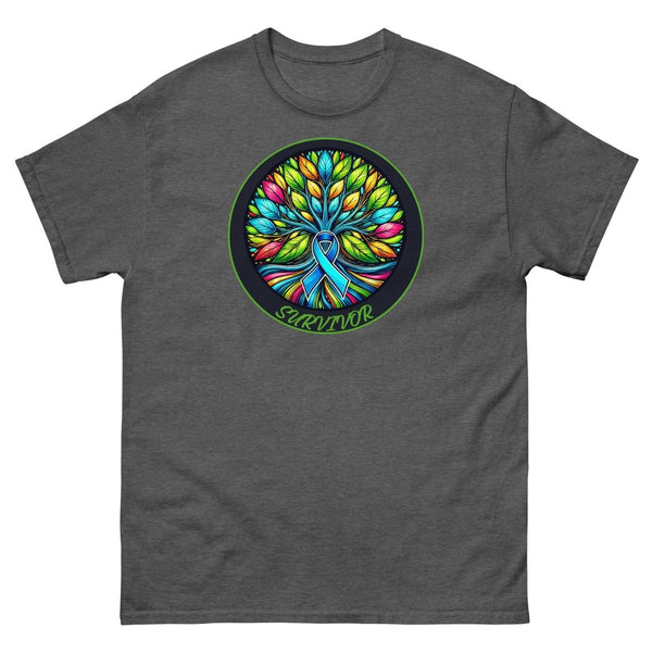 Blue Tree of Life Tee - JohnVsGBMDark HeatherS